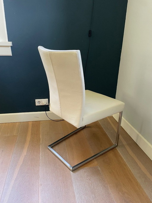 Bert Plantagie Dining Chairs (2 pcs) – eetkamerstoelen, Leather, Metal (photo 2 of 10)