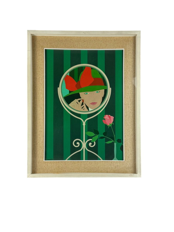 Image 1 of Amleto Dalla Costa, serigrafía original enmarcada, Milán, Italia, años 80