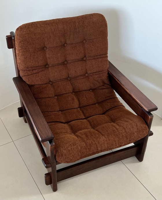 Image 1 of Scandinavian oak armchair, 60s