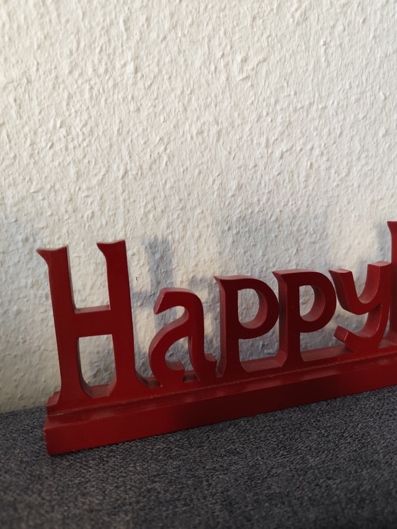 Image 1 of Großer Holzschriftzug rot 53 cm dekorativ USA Deko zum Aufstellen