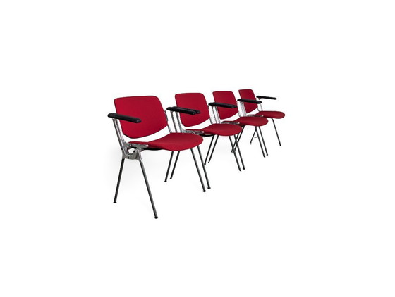 Image 1 of Set van 4 Castelli stoelen, Giancarlo Piretti fauteuils, vintage stijl