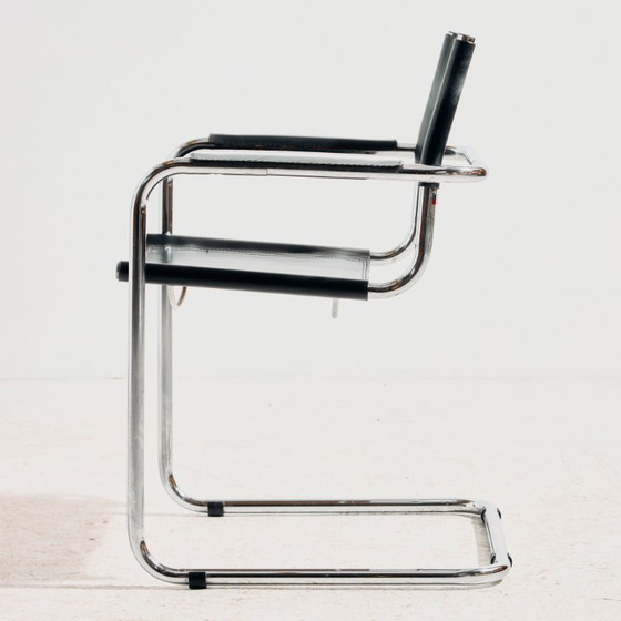 MK12000 Oostenrijkse Blaha fauteuil – Leather, Metal (photo 4 of 19)
