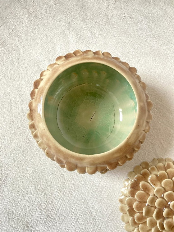 “Pine cone” box ByManet, hand-modeled artist's ceramic, Decorative Objects, Beige, Hedendaags (photo 4 of 15)