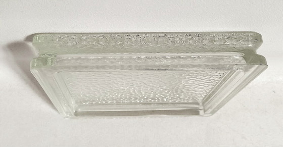 Image 1 of Nevada trinket tray, molded glass pavement, Saint Gobain, 1950s