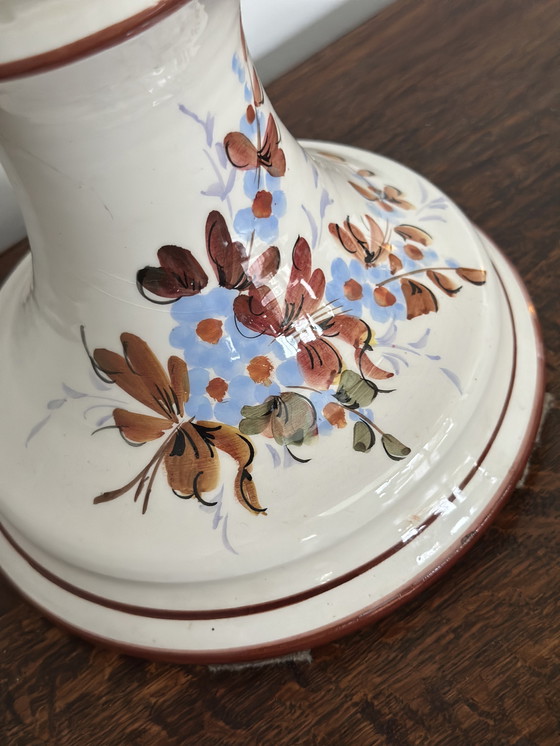 Image 1 of Large hand-painted Italian ceramic amphora – Bassano tradition