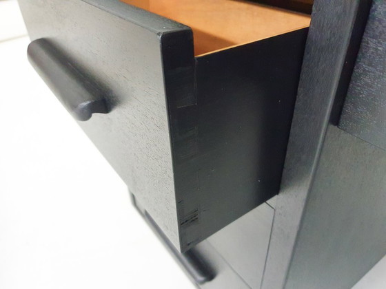 Escritorio ejecutivo de madera negra, década de 1960. – Wood (photo 9 of 21)