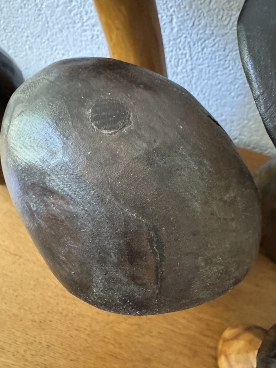 Image 1 of Decoratieve houten paddenstoelen