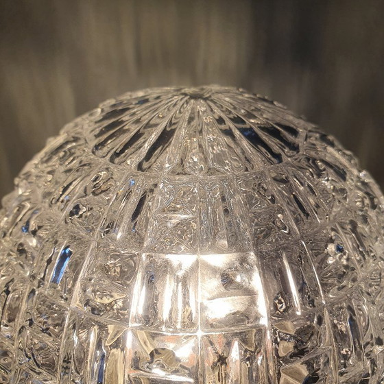 Image 1 of Vintage 60s/70s ceiling lamp - glass ceiling/wall lamp - mid-century