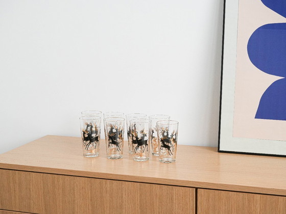 Image 1 of Set van vier glazen, Deens design, jaren 70, vervaardigd in Denemarken.