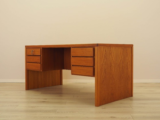 Image 1 of Scrivania in teak, design danese, anni '70, prodotta da Omann Jun