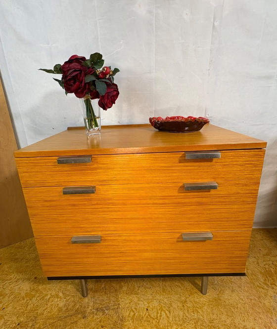 Image 1 of Mid Century Retro Teak Pair of Chest of Drawers by Stag (Circa 1970)  A fantastic pair of mid century modern teak chests of draw