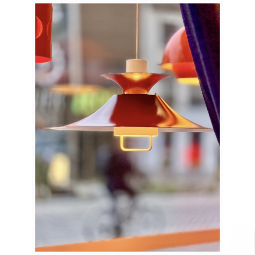 Vintage Scandinavian Pendant Lamp, Denmark 1970s – hanglampen, Metal