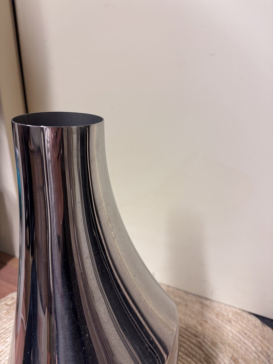 Image 1 of Georg Jensen Vase Flora Stainless Steel H 50cm