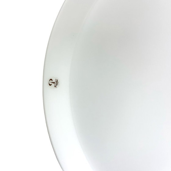 Image 1 of Peill & Putzler ceiling lamp – Germany, 1970s, opal glass, 40 cm, 3×E27