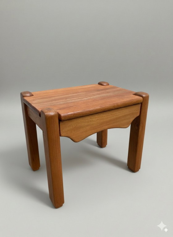 Image 1 of Coppia di comodini in olmo massello – stile Regain/Chapo, anni '70