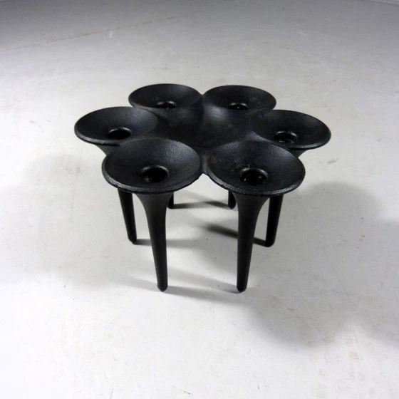 Image 1 of Christel & Christer Holmgren Cast Iron Candle Holder