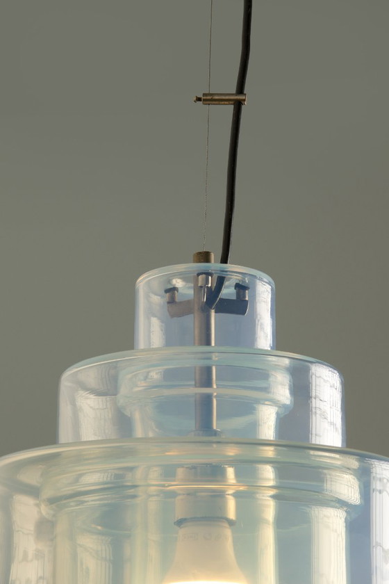 Lampada a Sospensione LS-120 3 Livelli - Anni '70 - Carlo Nason, Mazzega, Lampade a sospensione, Metallo (foto 7 di 14)