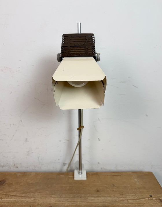 Image 1 of Lampada da tavolo vintage beige di Josef Hůrka per Lidokov, anni '70