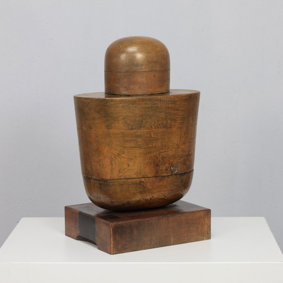 Image 1 of Holey Grail  Monumental Sculptural Form in Wood by Annet Gaaikema, 1980s