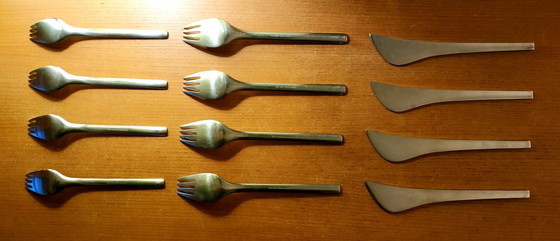 Image 1 of GEORG JENSEN 1955 12 Gedecke von MAGNUS STEPHENSEN Modell TUJA TANAQUIL