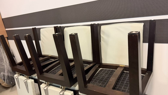 Image 1 of Sedie da pranzo vintage Giorgetti di Massimo Scolari - Set di 8