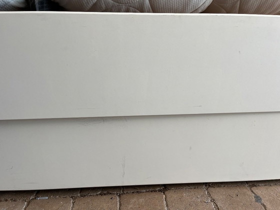 Image 1 of Designer bed frame white wood