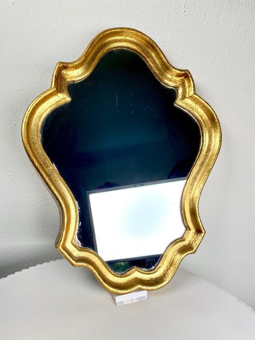 Kleine Vintage Barok Spiegel - Goud Louis XV Stijl Sierlijke Wandspiegel - Curvy Wastafel Console Barok Decoratieve Spiegels