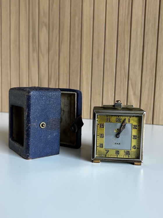 Image 1 of Vintage JAZ reisklok 1930 inclusief art deco doosje