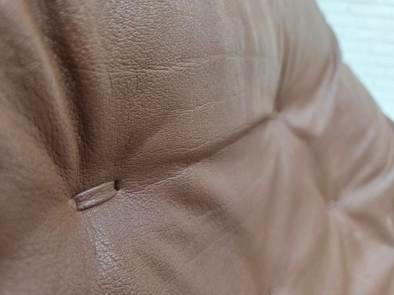 Fauteuil lounge pivotant réglable, design danois Madsen & Schubell, années 1970 – Leather, Metal (photo 8 of 19)