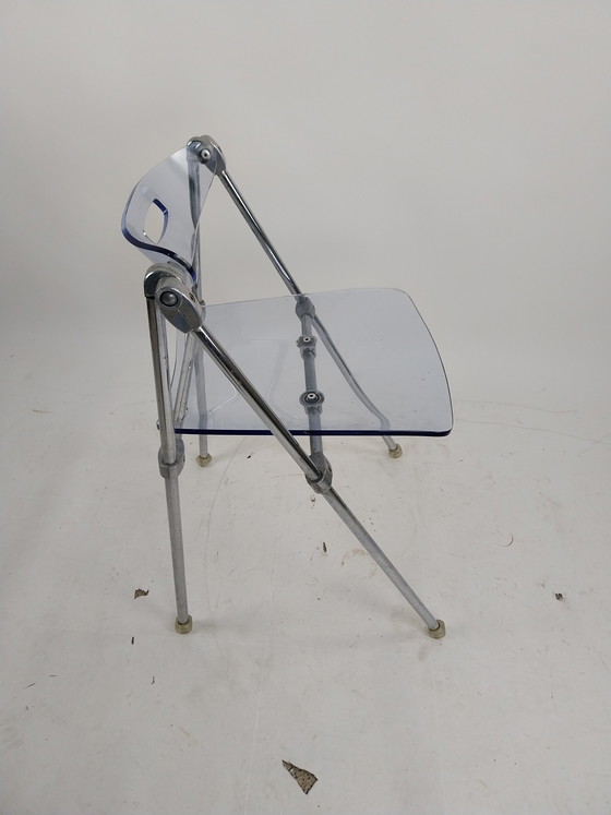 Image 1 of 1 x Lucite folding chair telescope by Giancarlo Piretti 1970s