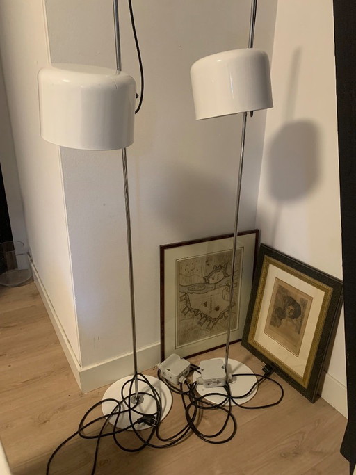 Oluce Coupe 3321 Fuller Lamp Set – vloerlampen, Metal, Chrome