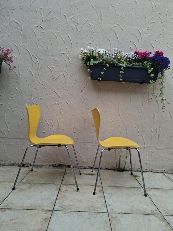 Image 1 of 2 x vlinderstoel Arne Jacobsen Fritz Hansen