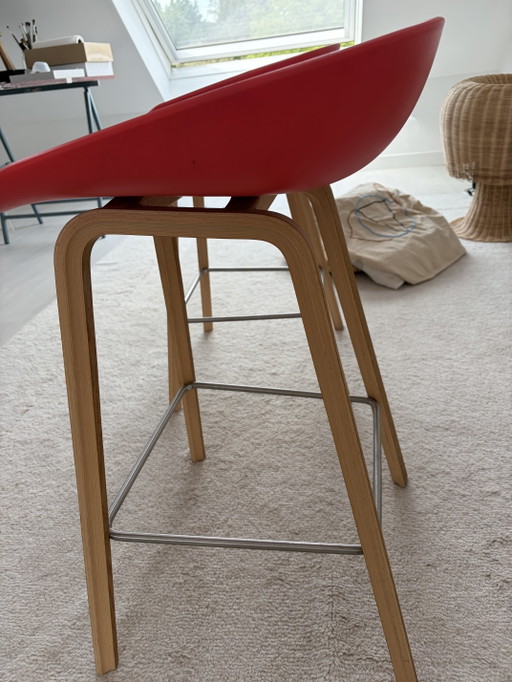 Hay Barhocker 2x – barkrukken, Wood