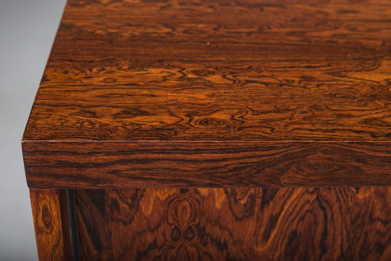 Image 1 of  Credenza di metà secolo in legno impiallacciato Palisander con gambe cromate, 1960