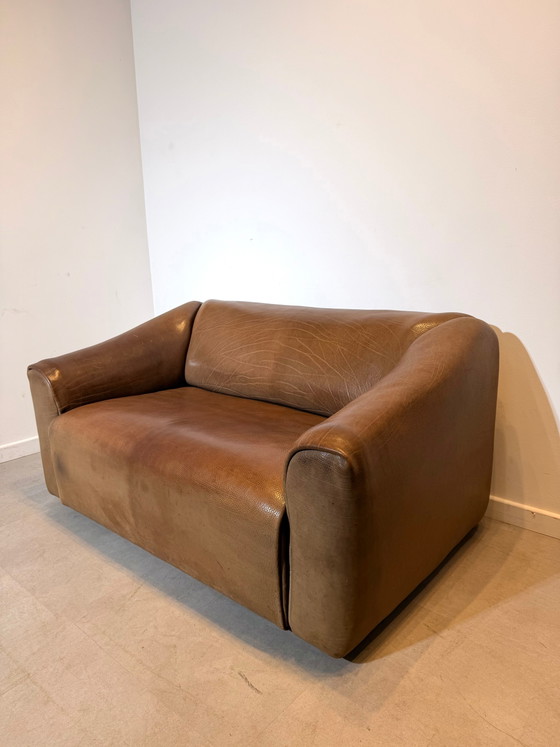Canapé 2 places en cuir De Sede DS-47 Vintage Neck – Cognac – Loveseats (photo 3 of 8)