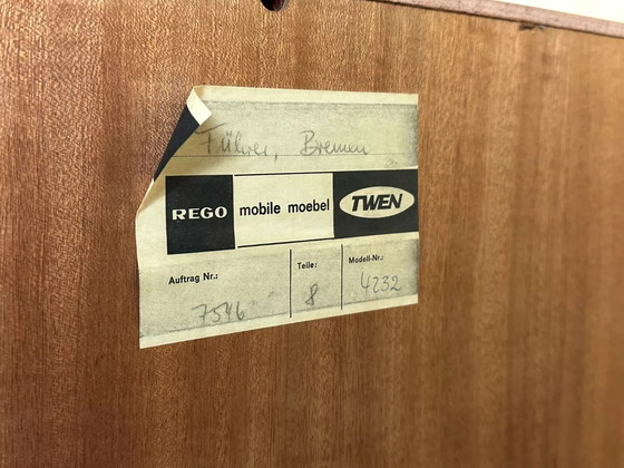 Image 1 of 60er 70er Jahre Teak Sideboard Kommode Schrank Rego Mobile Danish Modern Design