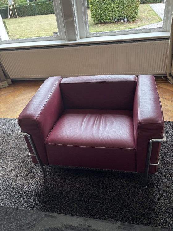 4x Cassina LC3 Fauteuil Rood – Leather (photo 4 of 10)