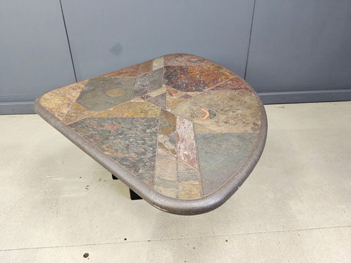 Mesa de centro atribuida a Paul Kingma, años 80