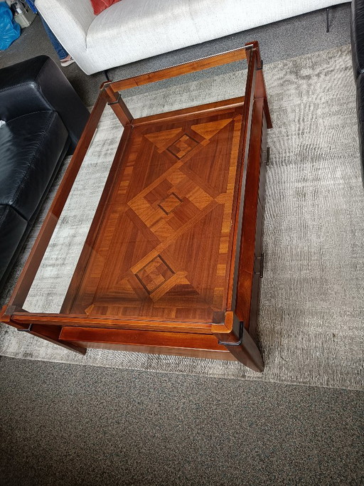 Art-Deco-Salontafel Mahoniehout mit Glasplatte – Jan Frantzen, Wood (photo 2 of 6)