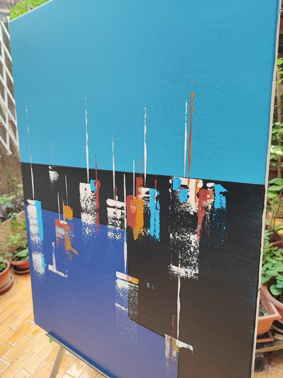 Giancarlo MARCUCCI - Regata - Artist's painting – Paintings & Drawings, Canvas (photo 7 of 13)