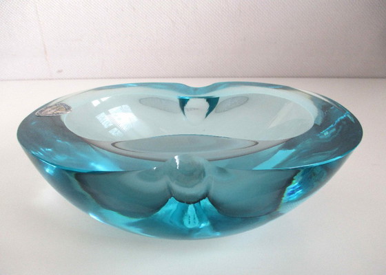 Image 1 of Creazioni d'arte, glazen asbak, toegeschreven aan Flavio Poli