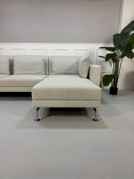 Image 1 of Brühl Moule Ecksofa Stoff Sofa Weiß Ausstellungsstück