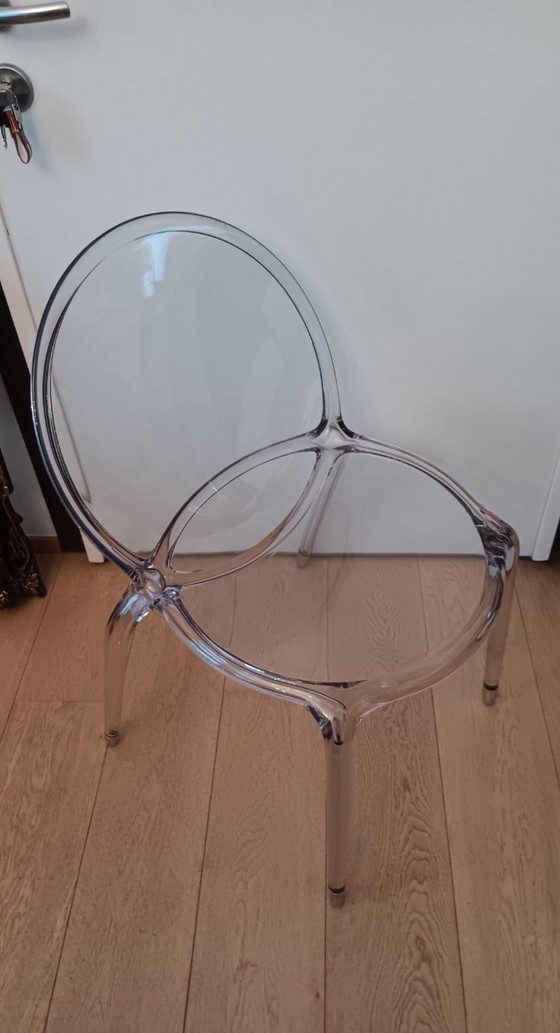Image 1 of Lot de 4 chaises LOOP transparentes - Cédric Ragot pour Roche Bobois