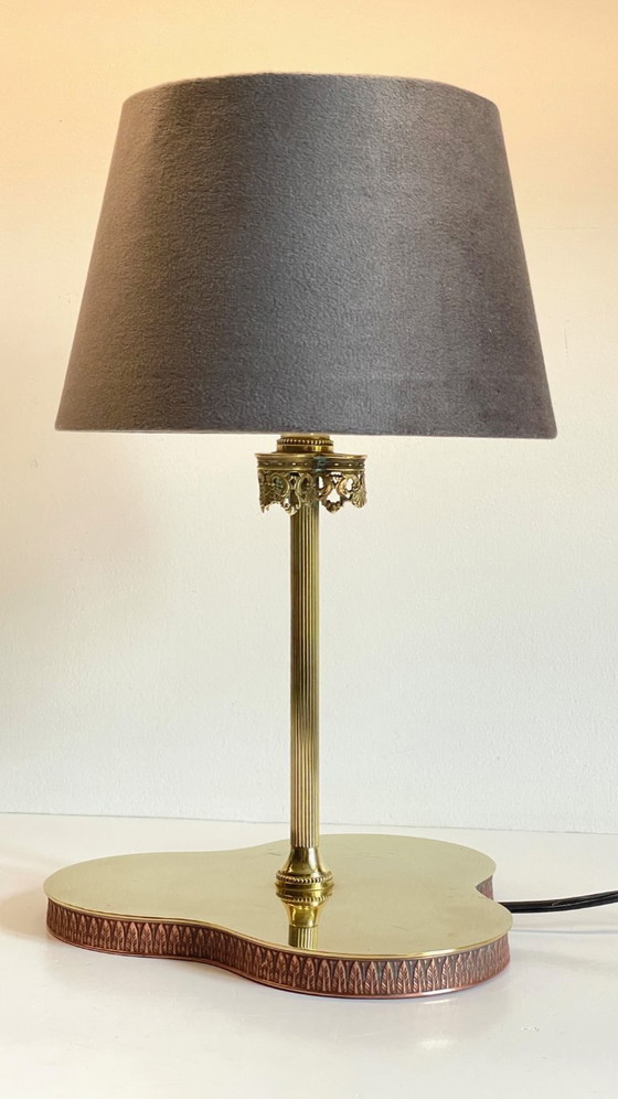 Image 1 of LAMPADA VINTAGE Clover IN OTTONE MASSICCIO