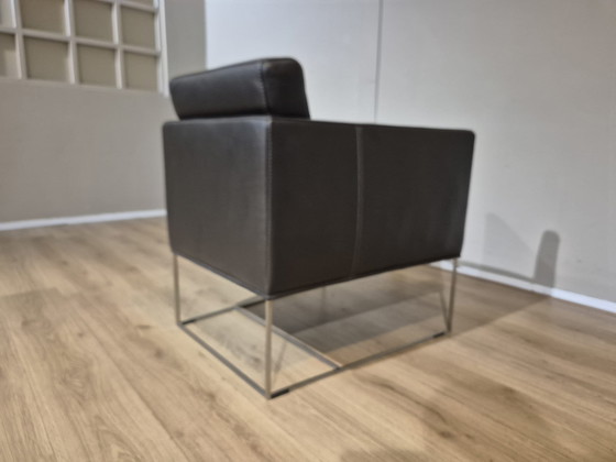 Image 1 of 2x Bert Plantagie Pallas - Armchairs - Brown - Leather - ZGAN