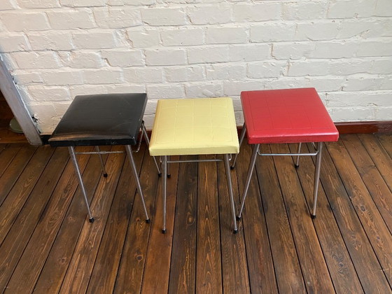 Image 1 of Set di 3 sgabelli vintage Brabantia