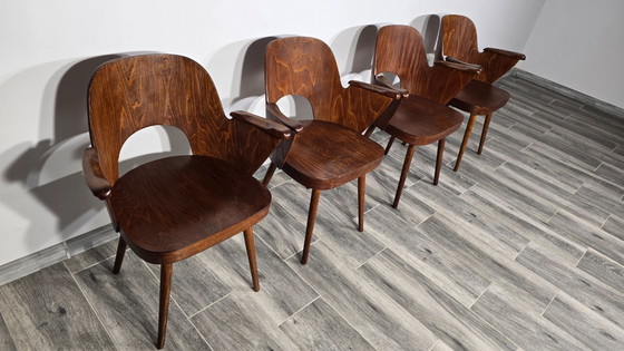 Image 1 of Esszimmerstühle von Oswald Haerdtl für Ton, 4er-Set