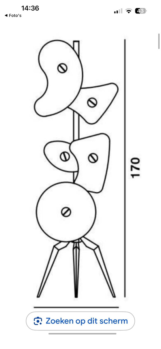 Image 1 of Lampada da terra orbitale Foscarini