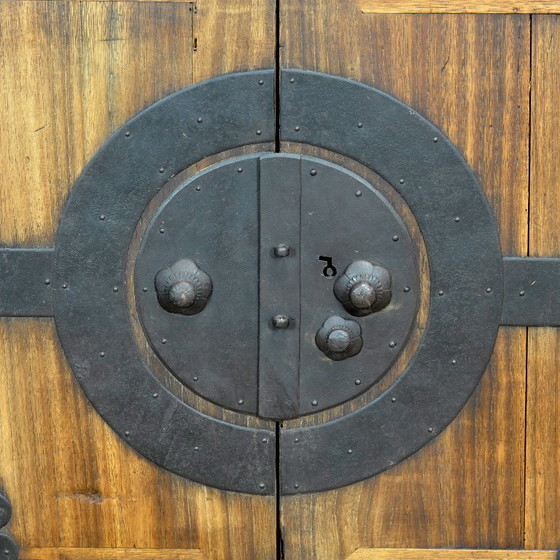 Japanse Meiji-periode Choba Tansu Kist met handgesmede ijzeren beslag, circa 1880 – Kasten, Iron, Wood (photo 10 of 15)