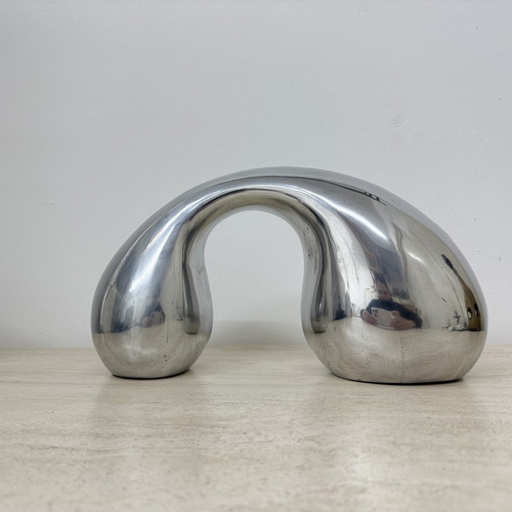 Image 1 of Biomorphic Sculpture Object in Aluminum by Eva & Peter Moritz for IKEA, 1980